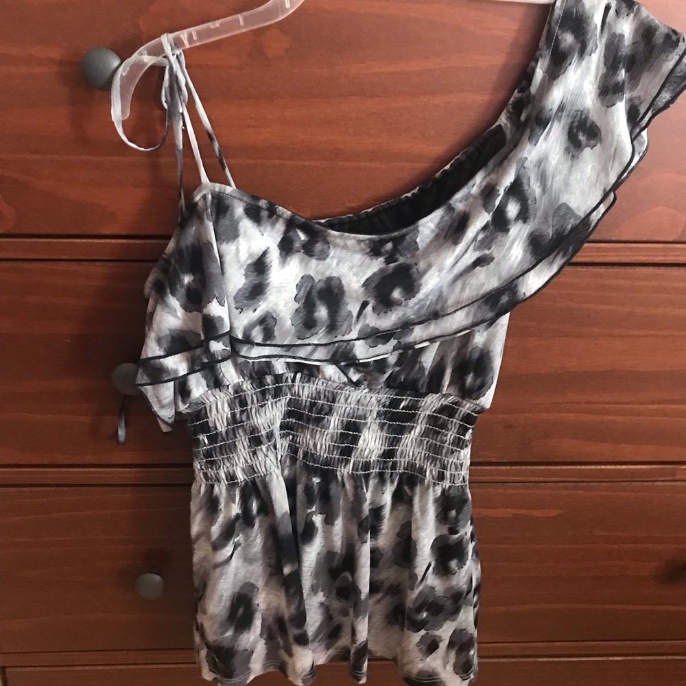 My Michelle Asymmetric Sleeve Top